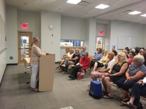 Addie Gundry at the Aspen Drive Library